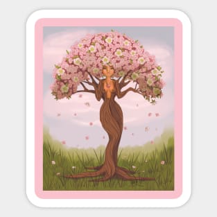 Cherry Blossom Bombshell Sticker